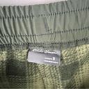 Eddie Bauer  Green Drawstring Waist Multiple Pockets Fleece Lined Pants, Size 8 Photo 2