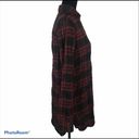 Rag and Bone Red & Black Plaid  Long Length Blouse Photo 5