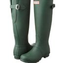 Hunter  Women's Green Adjustable Waterproof Original Tall Rain Boots Size 8M / 9W Photo 0