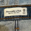 Abercrombie & Fitch  High Rise Mom Denim Shorts Light Blue Wash Size 6 Photo 6