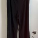 Carolina Herrera  Triple Pleated Silk Wide Leg Pants Black Photo 3