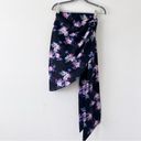 Lovers + Friends  Kana Skirt In Royal Floral Black Tie Waist Photo 3