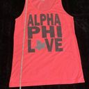 American Apparel Women's Hot Pink Alpha Phi Ivy Leaf Love Tank Top Size Medium Photo 6