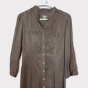 J.Jill  Brown Long Maxi Shirt Dress Size 4 Button Down Neutral Photo 1