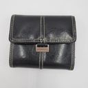 Liz Claiborne  Womens Wallet One Size Black Leather Foldable Small Photo 5