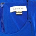 Calvin Klein  blue faux wrap dress. Size 4. NWOT Photo 5