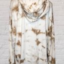 Nordstrom Found  LG Dreamer Tie Dye Oversized Hoodie Beach Loungewear Beige Photo 4