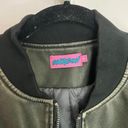 Edikted Vava Washed Faux Leather Bomber Jacket Photo 2