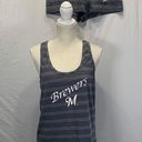 Genuine Merchandise Milwaukee Brewers Gray and Navy Blue Short PJ Set Size L Photo 0