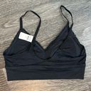 Aerie NWT Arie Wireless V-Neck Lace Bralette In Black Size Small Photo 2