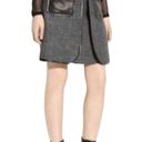 Robert Rodriguez  Wool & Leather Skirt Size 6 C17 Photo 2