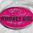 RARE Toby Keith Country Women Pink Whiskey Girl Belt Buckle Cowgirl Rodeo Silver Photo 3