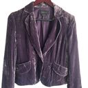 BCBGMAXAZRIA BCGBMaxazria Women Jacket S Purple Crushed Velvet Rocker Y2K Retro Whimsigoth Photo 3