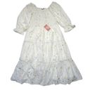 Krass&co NWT Ivy City . Midsummer Nights Midi in White Gold Star Smocked Dress XXL Photo 1