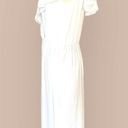 Vince  White Wrap Dress Flutter Sleeve V-Neck Ruffle Cape Midi Designer XS NWOT Photo 6