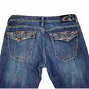 Apple Bottoms Apple Bottom Jeans Size 9/10 Medium Embroidered Distressed Boot Cut Photo 1