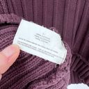 Nine West  Chunky Knit Sweater large Purple 100% cotton  cable knit Photo 3