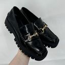 Open Edit  Loafer Women 8 Black Patent Dark Academia Preppy Y2K Buckle Horse Bit Photo 0