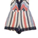 Adelyn Rae White Blue Red Romper Size Medium Photo 2