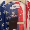 NWT American Flag Stars & Stripes Lightweight Kimono Vest Waterfall Cardigan Size undefined Photo 7