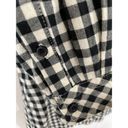 Maison Scotch  Black & White Gingham Plaid Button Front Dress Photo 8