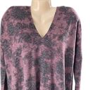 Chance or Fate  Junior's Hacci V Neck Tunic Shirt Size Medium Fall Feels Purple Photo 3