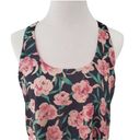 Collective Concepts  Womens Floral Back Zip Racerback Tank Top Multicolor Small Photo 1