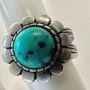 Premier Designs  silver tone and turquoise blue Cabo ring Photo 0