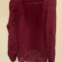 Habitual  maroon drapey layered blouse Photo 7