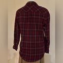 Thread and Supply  Burgundy, Purple & Blue Plaid Button Down Collard Shirt … Photo 7