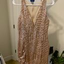 sequin low cut cocktail dress Size 6 Photo 3