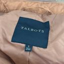 Talbots  Womens Jacket Small Burnt Orange Puffer Quilted Button Pocket Outwerwear Photo 1