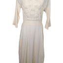 Antik Batik Lacy Longdress Cream Crochet Backless Maxi Dress Gauze NWT Small Photo 0