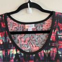 LuLaRoe  Tank Top Black Ikat Pattern Scoop Neck Sleeveless Top Sz XL EUC Photo 2