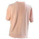 Marine layer  Cropped Textured Stripe Crew Neck Top Peach Size Small Photo 5