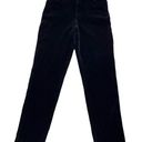 Ralph Lauren VTG  Pants Womens 14 High Rise Black Velvet Velour Pockets Photo 0