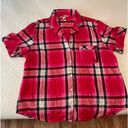 Victoria's Secret Victoria Secret Pink Plaid Pajama Set Top and Shorts Medium EUC Soft Sexy Photo 2