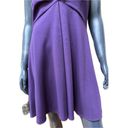 Badgley Mischka  Purple Dress Size 10 Flower Appliqué Short Dress ￼ Photo 1