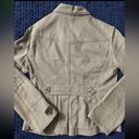 BCBG MAXAZRIA Women’s Denim Military Style Jacket Patches Size Small Photo 6