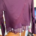 Lululemon  Quick Pace Long Sleeve Dark Adobe Burgundy Size Small/Medium Photo 11