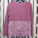 Absolutely Famous  Long Sleeve Waffle Knit Blouse L Photo 1