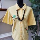 Brooks Vintage Bobbie  Yellow Cotton Half Sleeve Collared Buttons Down Shirt XL Photo 0