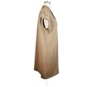 Carmen Marc Valvo  Tan Crepe Swing Shift Dress Women Size Medium Photo 3