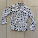 Nicole Miller  Studio Shark Button Down Sz Medium Photo 0