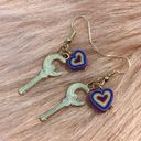 Moon Wands & Retro Purple Hearts Earrings Photo 3