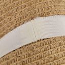 Nine West  Straw White Ribbon Beach Hat Photo 3