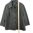 London Fog  Womens Wool Blend Winter Peacoat Jacket Size 1X Gray Pockets Lined Photo 6