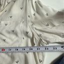 Velvet Heart  Novelty Hearts Print Button Up Long Sleeve Shirt White Womens large Photo 8