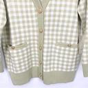 Joie  Gingham Boyfriend Oversized Cardigan Sweater New Photo 13