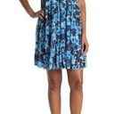 Donna Morgan  Floral Sleeveless Shift Dress Size 6, SOFT WHITE/ FRENCH BLUE NWT Photo 0